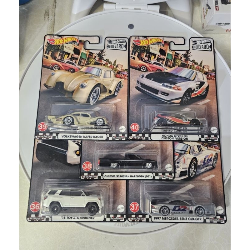 Hot Wheels Premium Boulevard Series Mix H 2021 | 18 Toyota 4Runner 1997 Mercedes-Benz CLK-GTR Custom