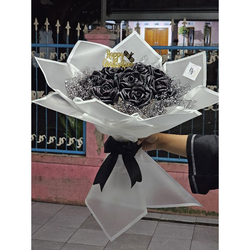 

(free packing)buket wisudah,buket pita satin( free gliter dan ucapan)