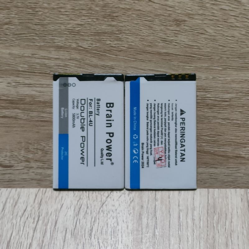 Baterai Batre Compatible for Nokia 206 5530 5730 5330 C5-06 E75 BL-4U BL4U Double Power Battery Hp