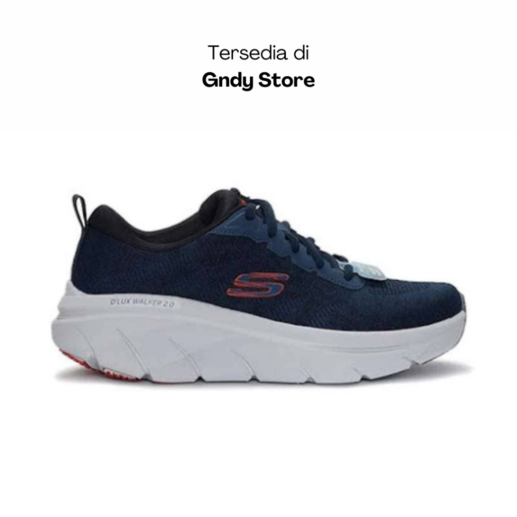 Sepatu Sneakers Pria Skechers D'lux Walker 2 Wintor 232718/NVRD Navy
