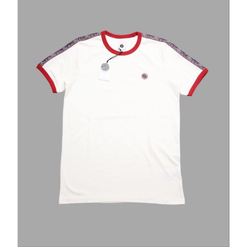 Pretty Green Eclipse Taped T-Shirt Off White Original