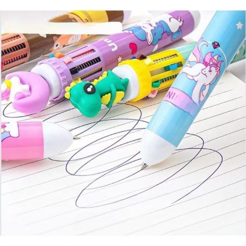

Bulpen 10 Warna Bermotif Lucu KP159 | Pulpen Lucu | Pulpen Anak - Anak | Pulpen Karakter Lucu