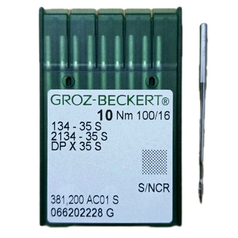 jarum DPx35 S/NCR mesin jahit komputer DP x 35 nomor 16 GROZ BECKERT tanpa barcode
