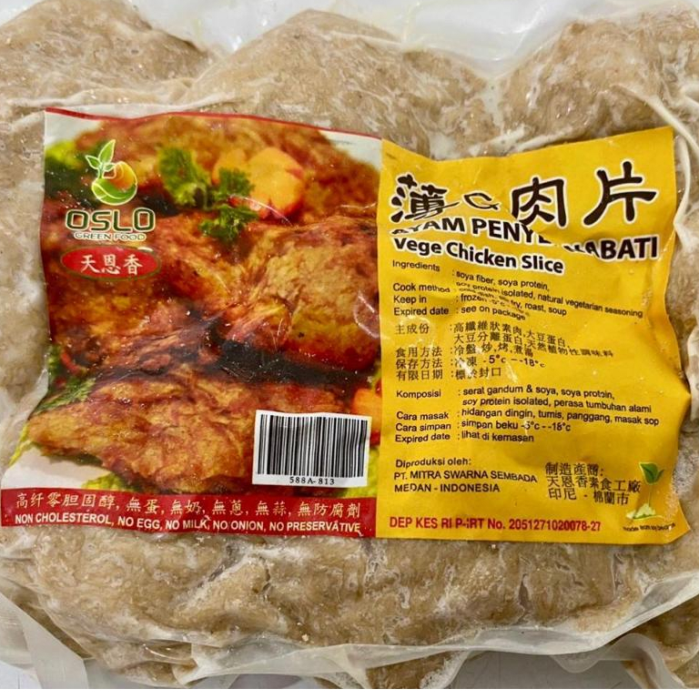 

Vegetarian Ayam Penyet Nabati OSLO 450 Gr