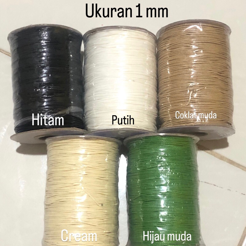 

5meter tali korea | tali kulit korea ukuran 0.8, 1, 1.5 mm