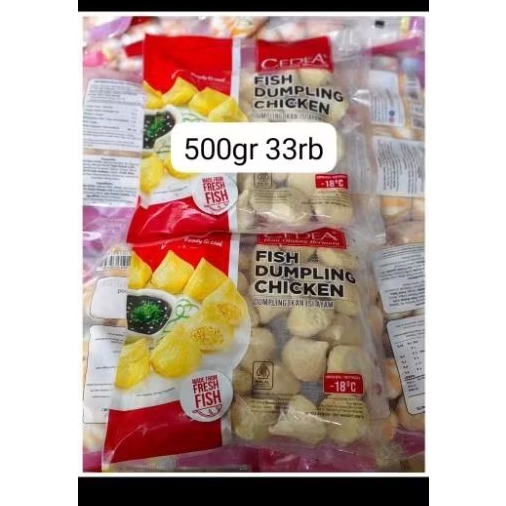 

fish dumpling chicken cidea 500gr
