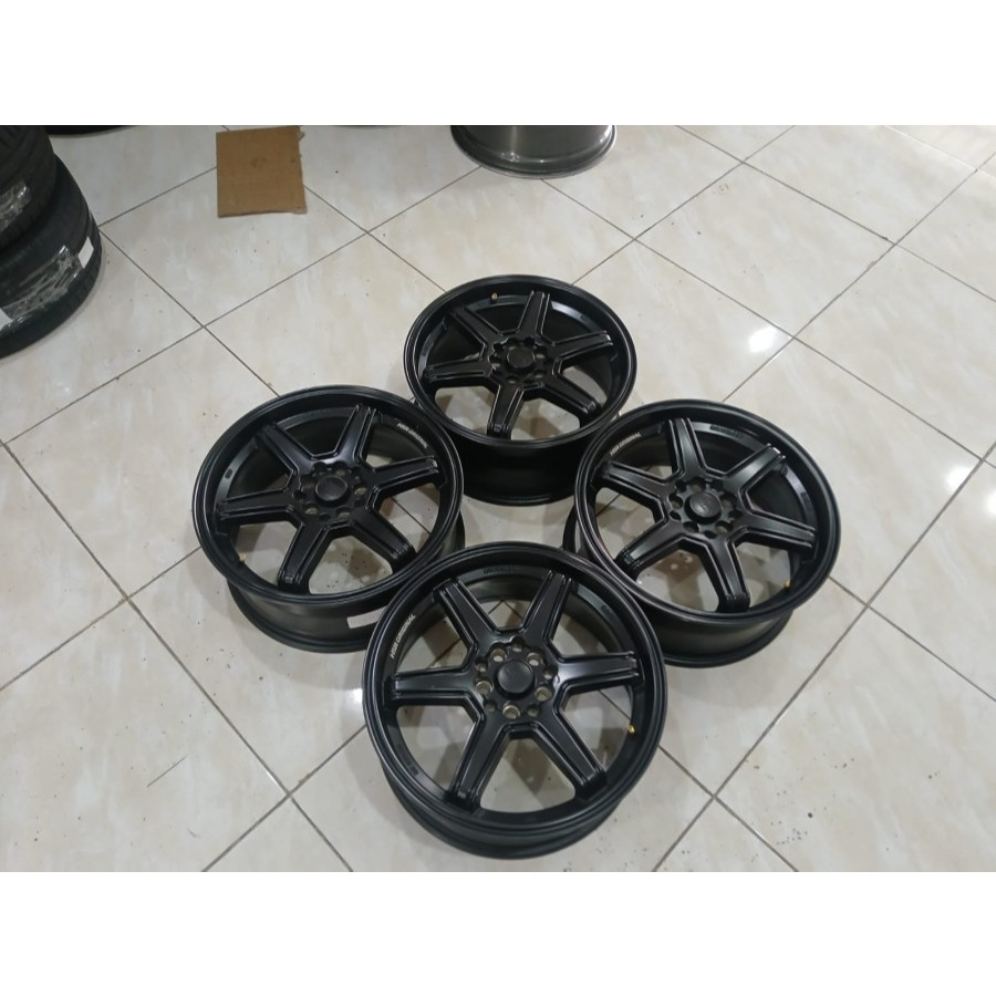 VELG MOBIL BEKAS BERKULITAS TYPE MINAS HSR R17 X7 10X100-114,3 ET45 BLACK COCOK UNTUK INOVA TERIOS R