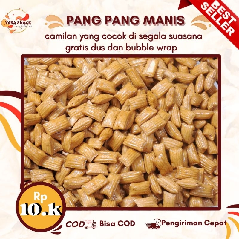 

Pang Pang Kroma Manis Gurih Renyah Snack Kiloan kemasan 250gr 500gr 1kilo