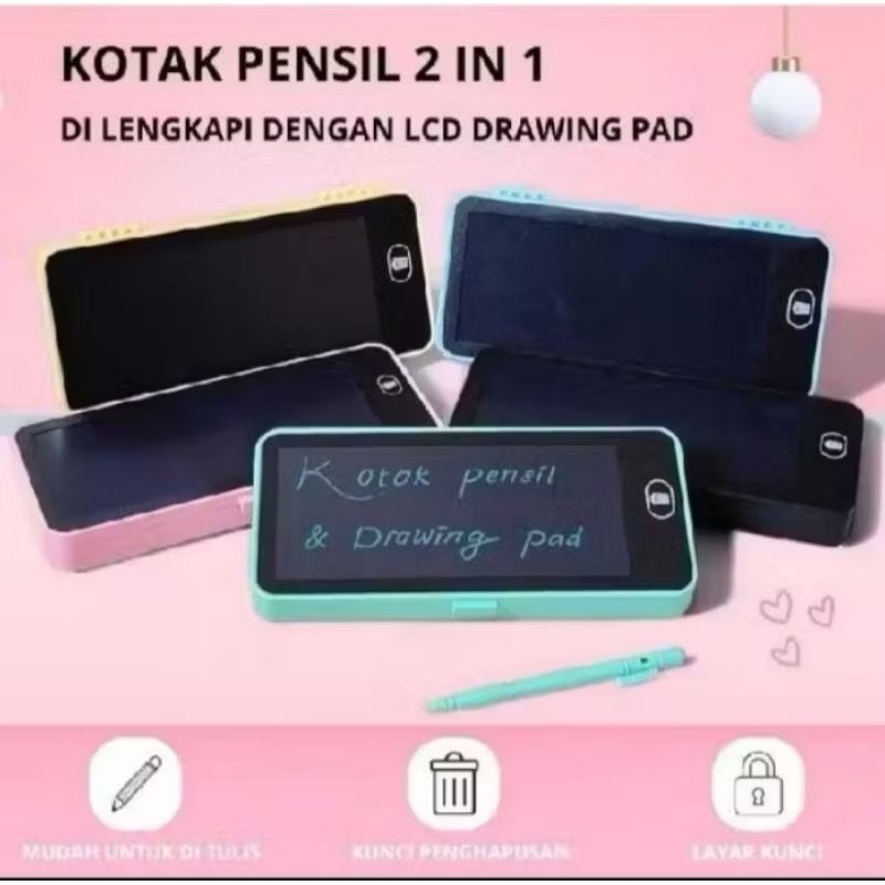 

[Grosir] Sale habiskan stok tempat pensil viral Drawing Box Kotak Pensil Dan Papan Coret Kreatif Anak Dengan Digital Pad Edukasi menggambar