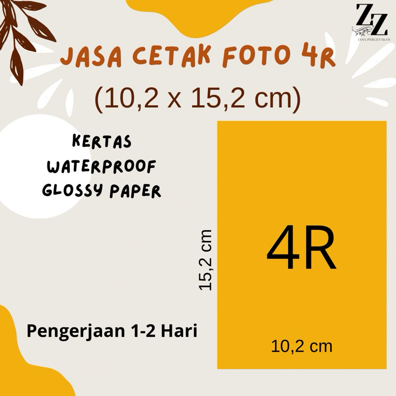 

Cetak Foto Ukuran 4R - Kualitas Tinggi, Warna Tajam & Tahan Lama
