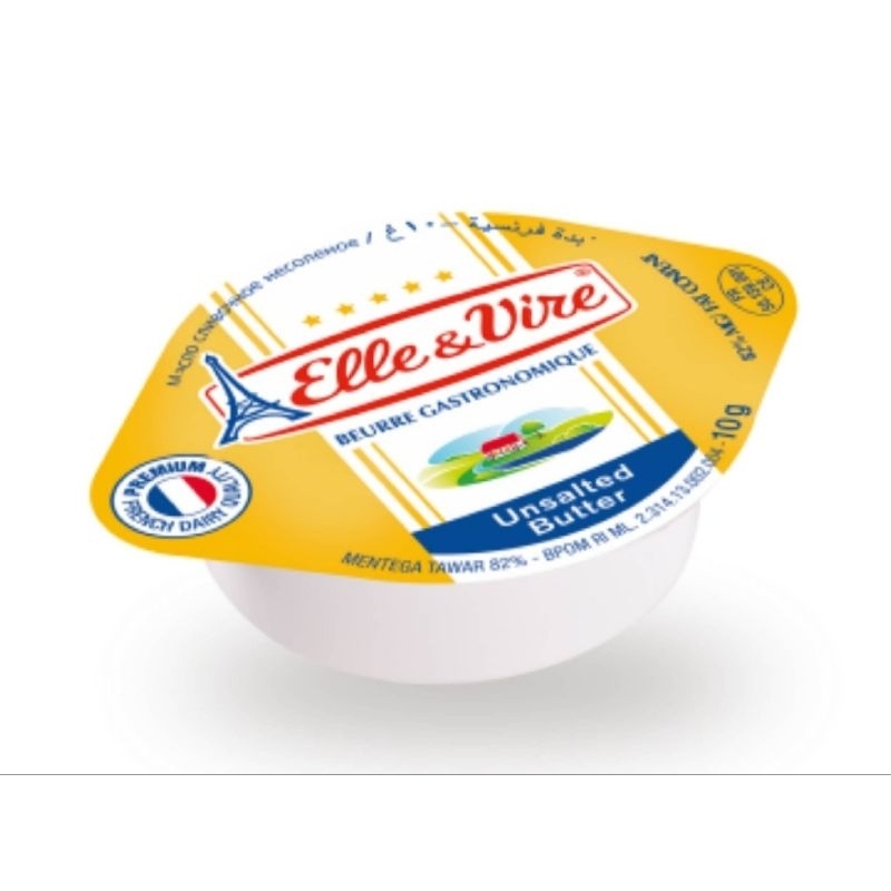 

ELLE & VIRE BUTTER PORTION M/CUPS UNSULTED 10 GR