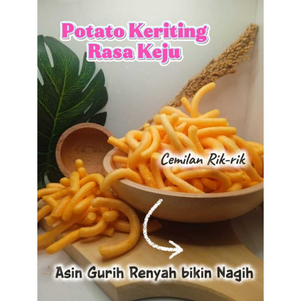 

Potato Kriting Keju 100gr – Keripik Kentang Spiral, Renyah & Gurih!