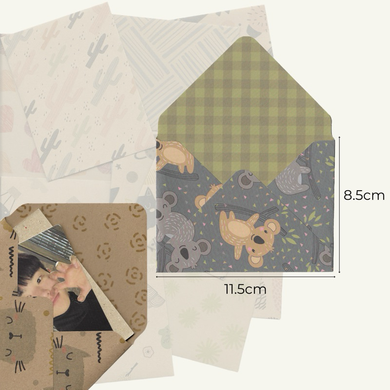 

amplop envelope mini kecil motif serbaguna handcrafted 70 gsm