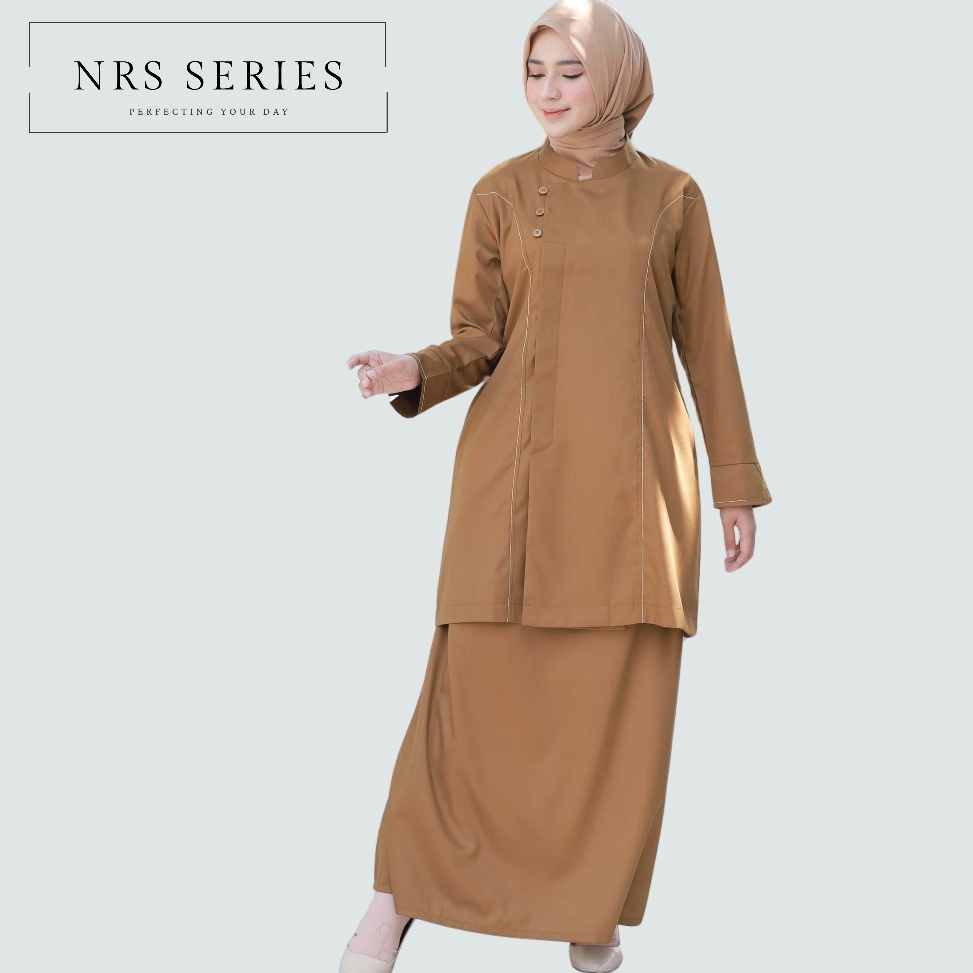 KODE I86L NRS Series  Baju Khaki Pns Wanita Tunik Seragam Setelan Dinas PDH