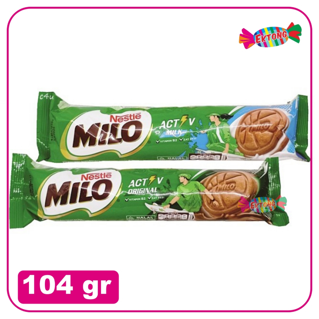 

Snack Milo Activ Biscuit Biskuit 104gr - Original Milk Flavor