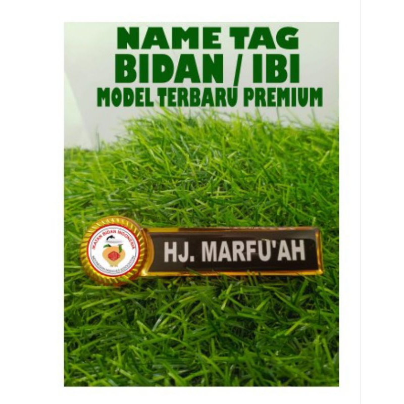 

nametag / nama dada ikatan bidan indonesia/IBI model terbaru