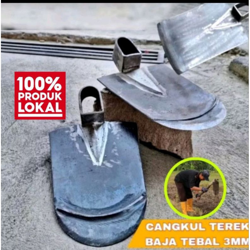 CANGKUL/Cangkul Sawah Anti Lengket/Cangkul Baja Besar/Cangkul Kebun/Cangkul Terek.