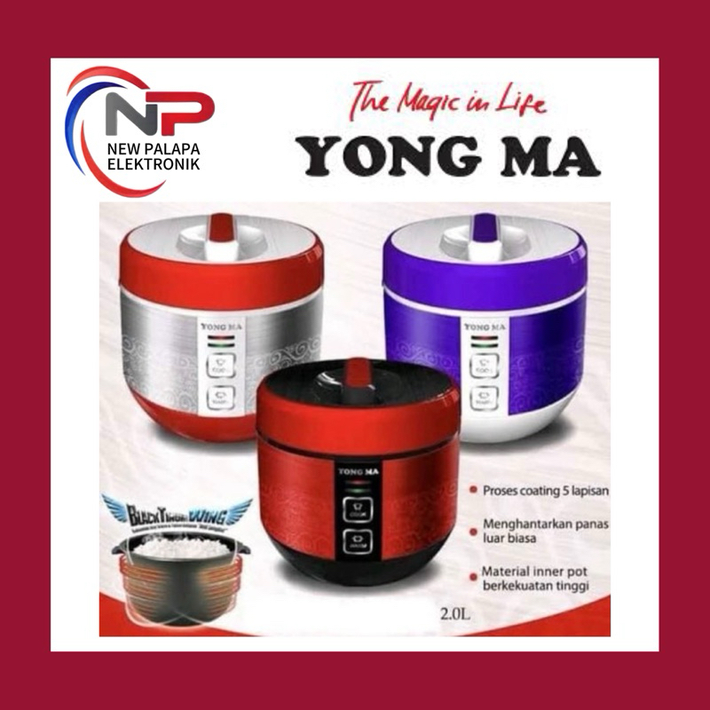 MAGIC COM YONG MA SMC 4023/ MAGIC COM YONG MA PROMO 2 liter/RICE COOKER YONG MA MURAH