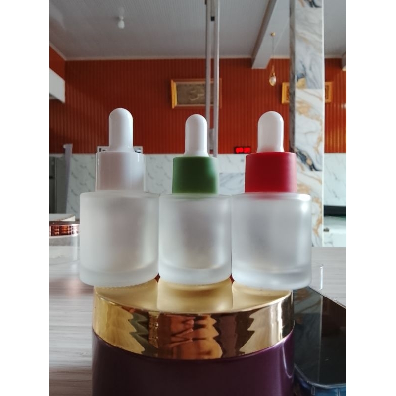 botol frosted 20ml atau botol serum