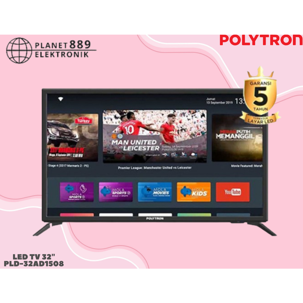 POLYTRON LED Smart TV PLD-32AD1508 MOLA TV 32 Inch