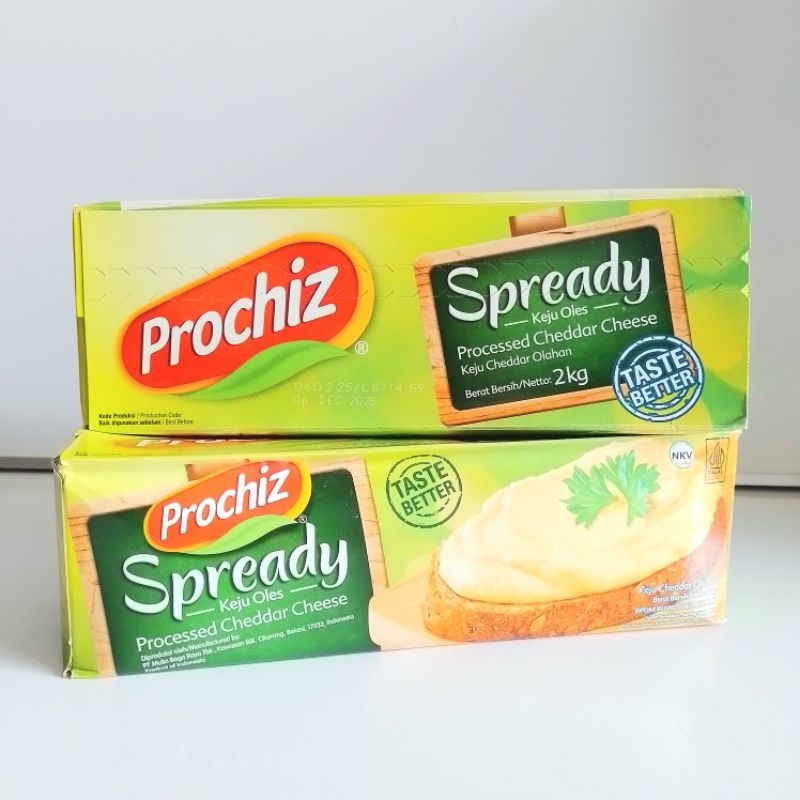 

Keju Prochiz Spready Kemasan 2kg ( Pak ) ( Original )