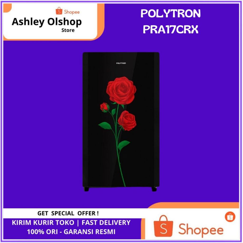 Kulkas 1 Pintu Belleza Varia Polytron 170 Liter Kulkas Polytron PRA-17CRX