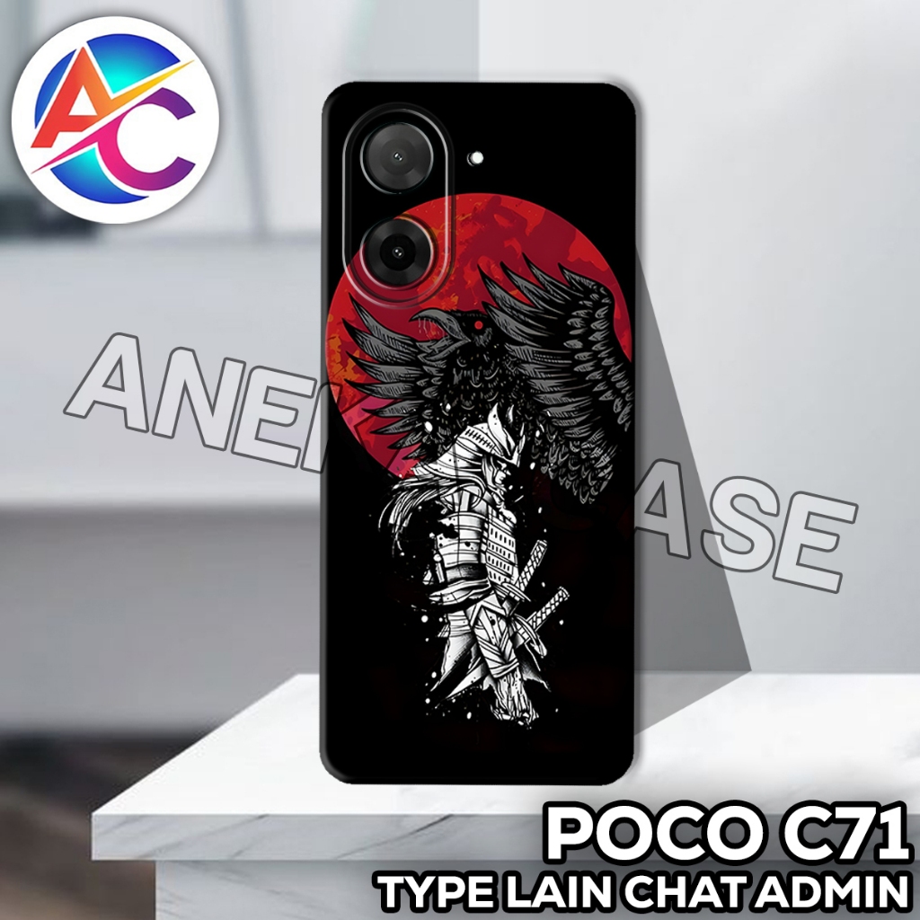 AC18/Case Poco C71/Motif COWOK/softcase Poco C71/casing Poco C71/silikon Poco C71