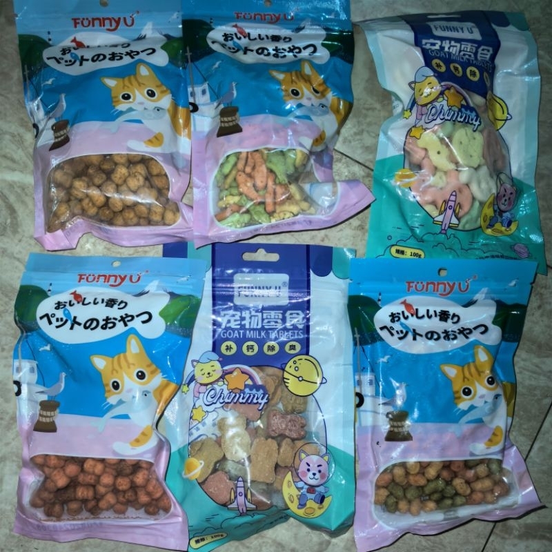 BISCUIT BISKUIT GOAT MILK TABLETS SNACK CEMILAN CAMILAN UNTUK HEWAN KUCING CAT FOOD KITTEN ADULT ANA