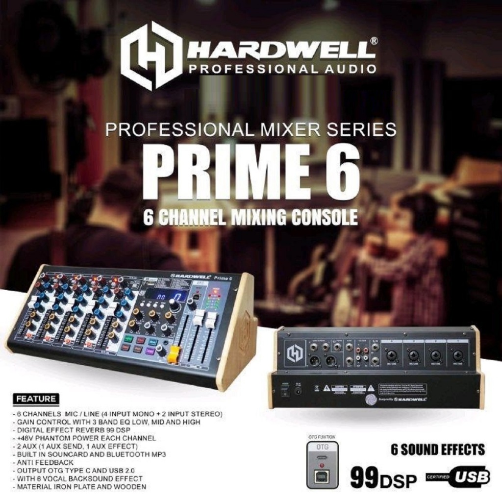 Mixer 6 Ch Hardwell PRIME6 PRIME 6 Original