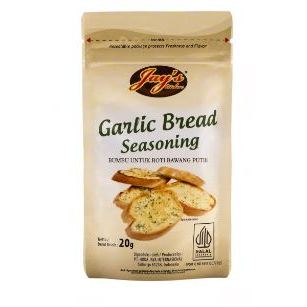 

Jays Garlic Bread Seasoning 20gr/ Jay's Kitchen Garlic Bread Seasoning Bumbu Roti Bawang Putih/ Jays Garlic Bread