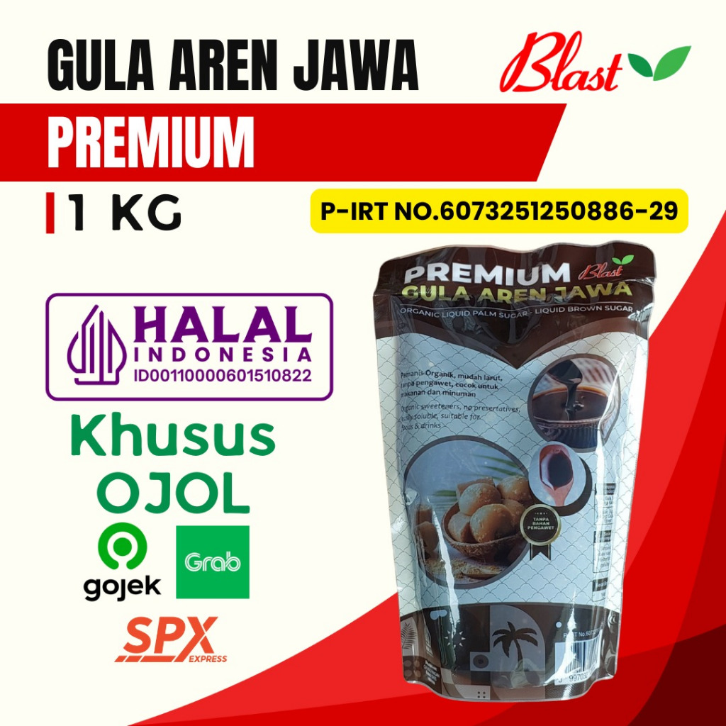 

Gula Aren Cair Premium 1 KG / ( KHUSUS OJOL ) Gula Jawa Aren Cair 1 Kg / Brown Sugar Liquid