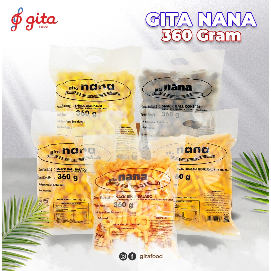 

Gita Nana Snack Ball 360 Gram