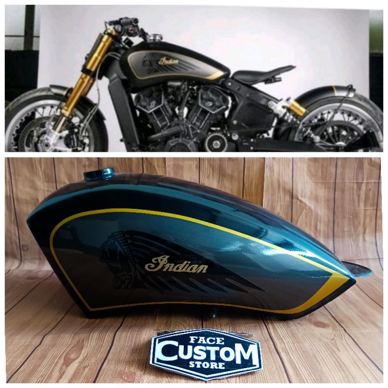 Tangki Custom BOBBER INDIAN CUSTOM JAPSTYLE