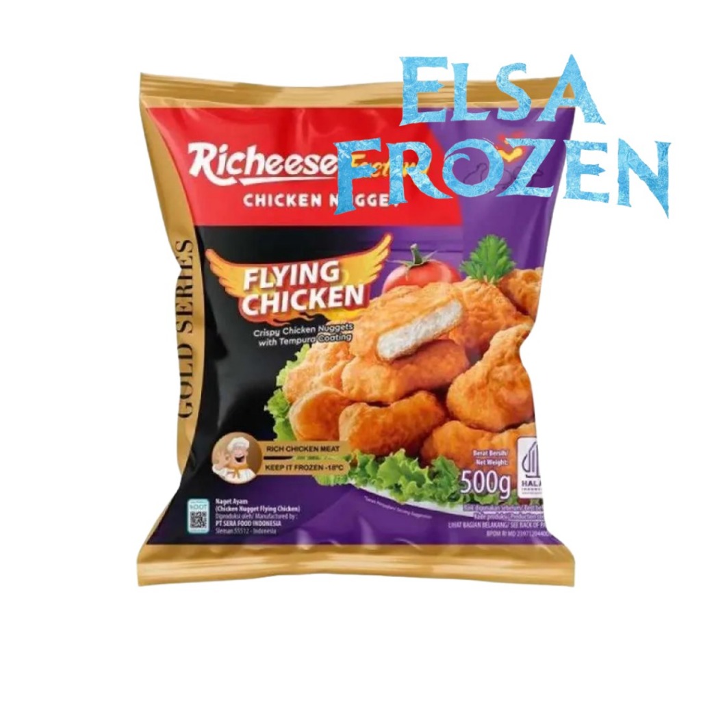 

RICHEESE CHICKEN NUGGET FLYING CHICKEN 500GR / NUGGET AYAM