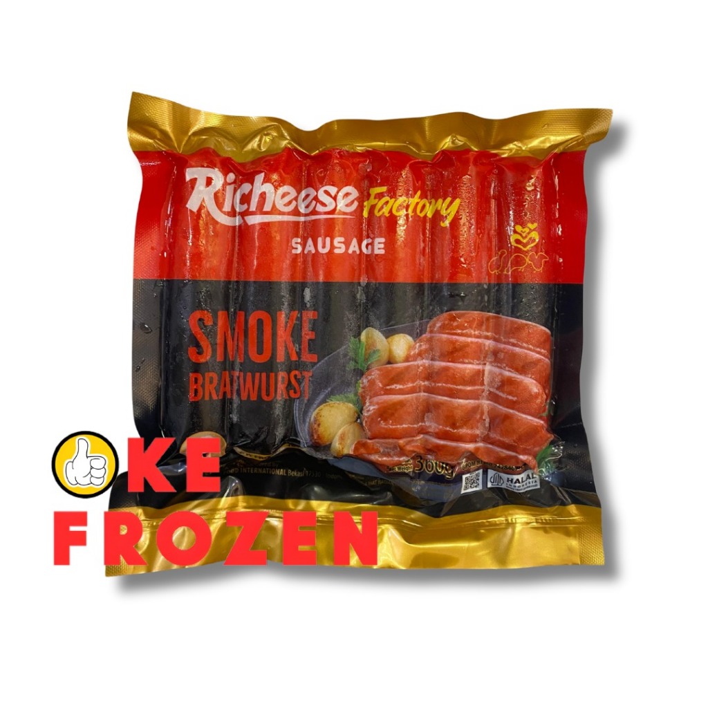 

RICHEESE SMOKED BRATWURST SAUSAGE 360GR / SOSIS ASAP