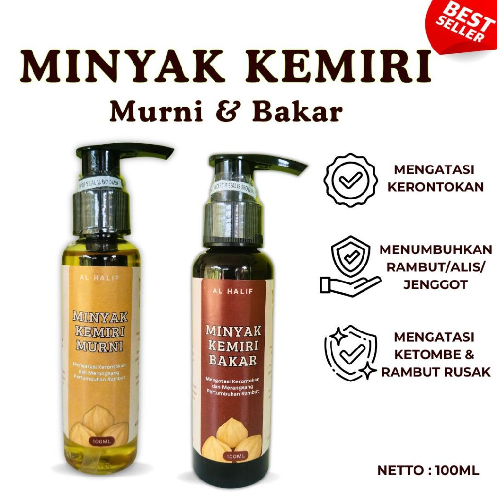 

minyak kemiri/minyak rambut kemiri/minyak kemiri untuk rambut