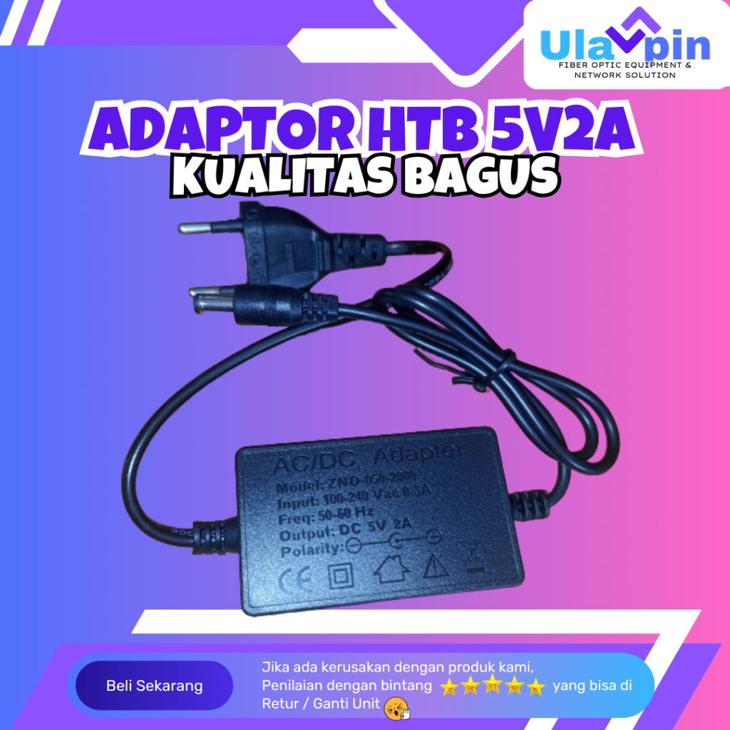 Adaptor Media Converter HTB 5V 2A Kualitas Terbaik