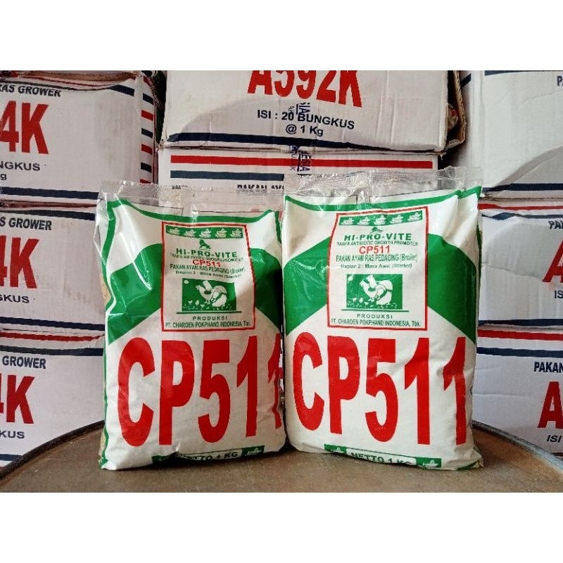 Pur/voer Ayam 511 Hi-Pro-Vite/Pakan ayam Pur 511 Kemasan 1kg