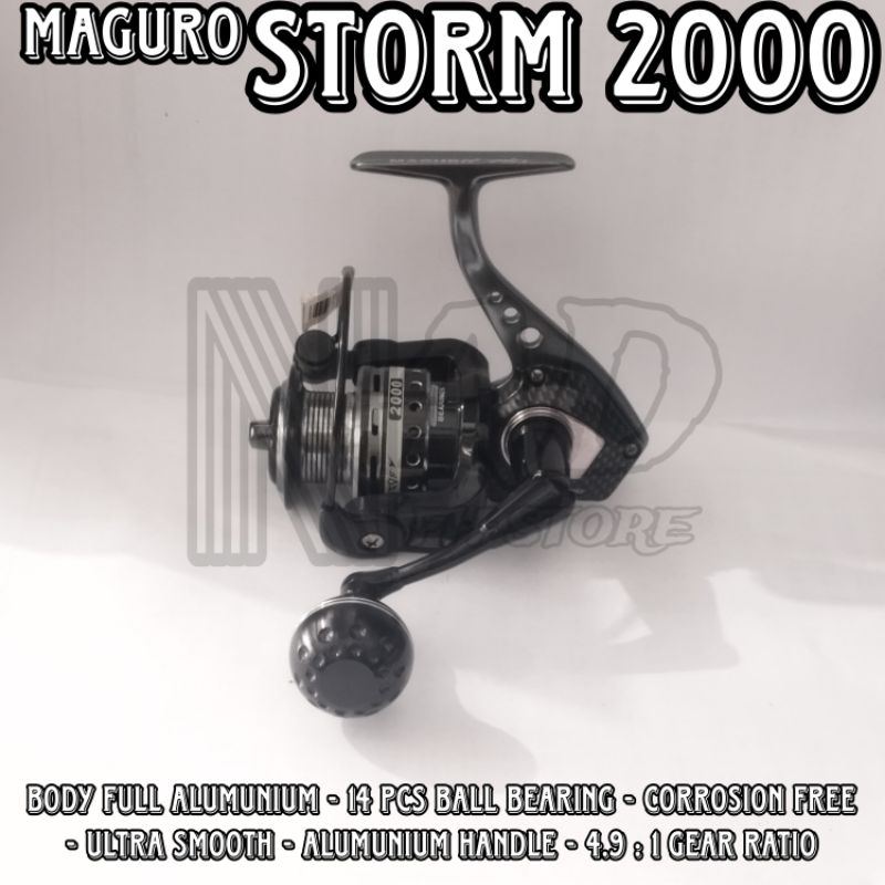 Sale... Reel Pancing Maguro Storm 2000 14 Ball Bearing Anti Corrosion
