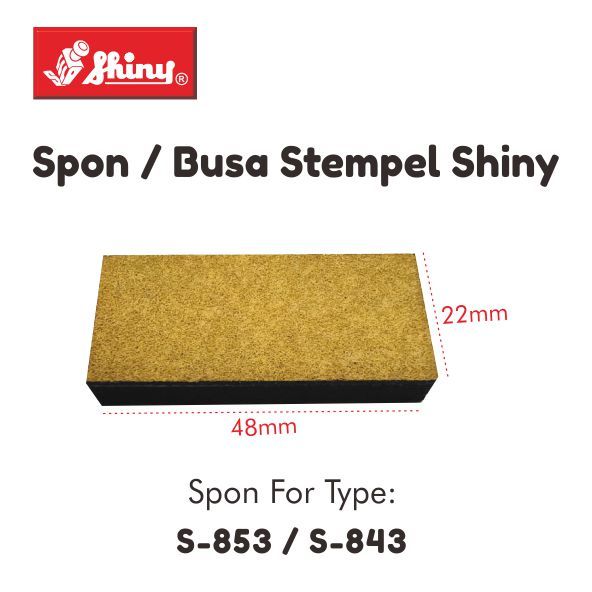 

Spon/Busa/Bantalan Shiny Type S-853 / S-843