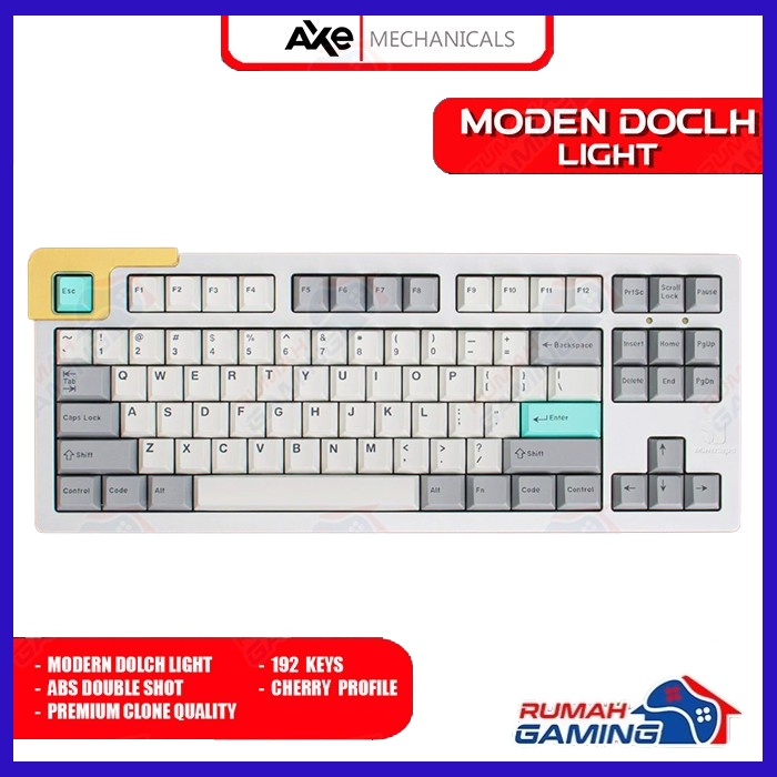AXE MECHANICALS - Cherry - Gmk Modern Dolch Light - Abs - Double Shot