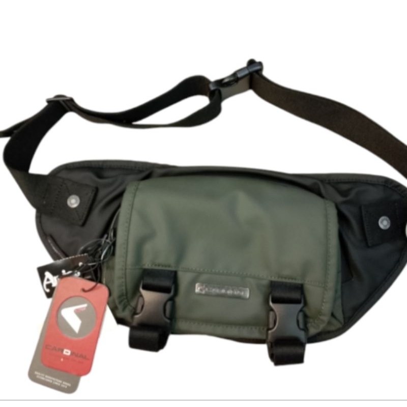 Tas Selempang cowok cardinal bahan kanvas, sintetis