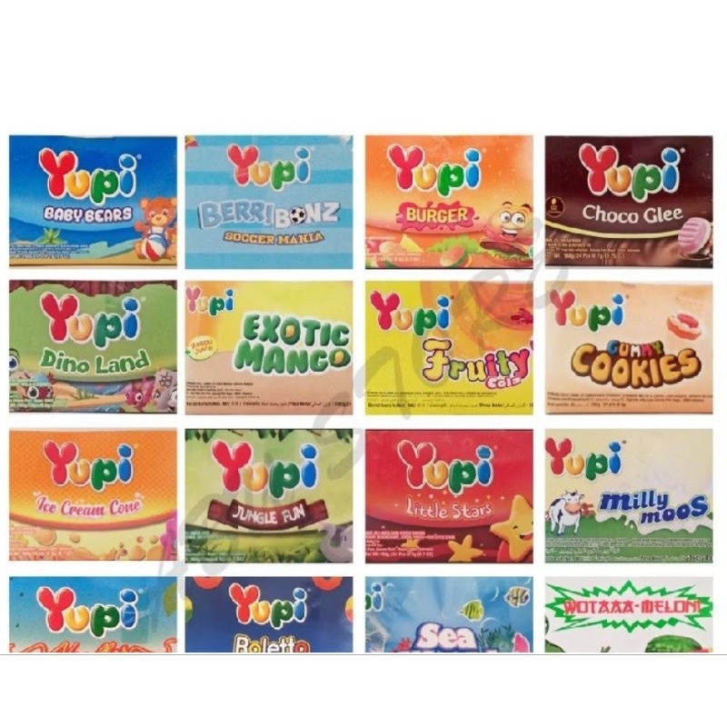 

Yupi jelly Gummy box, All variant