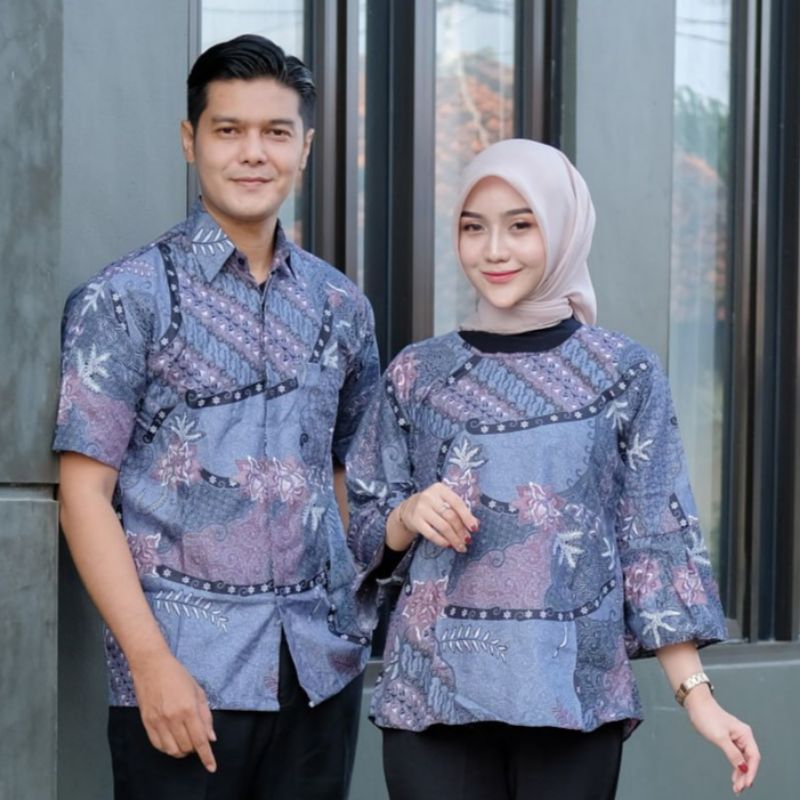 Atasan batik wanita model tali samping