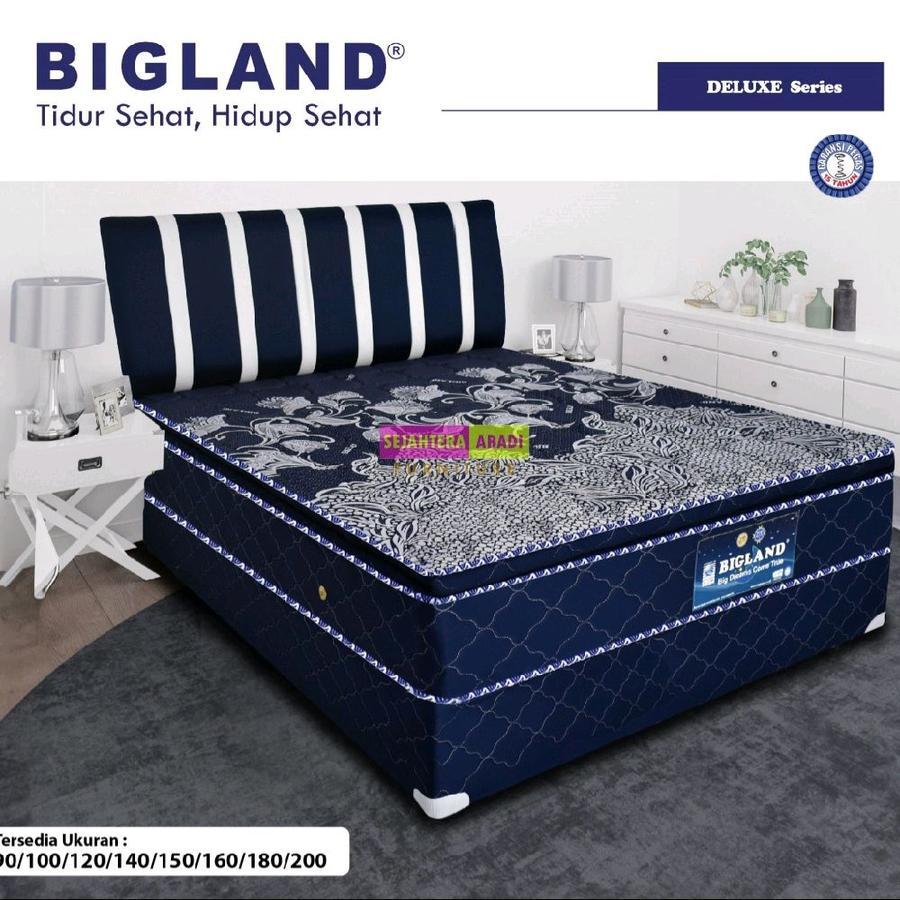 bigland springbed deluxe SPT single pillow top original bigland biglo kniting quilting matras & full