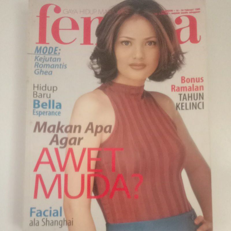 Majalah Femina Tahun 1999 Cover Lusianti Eka Kurniadi