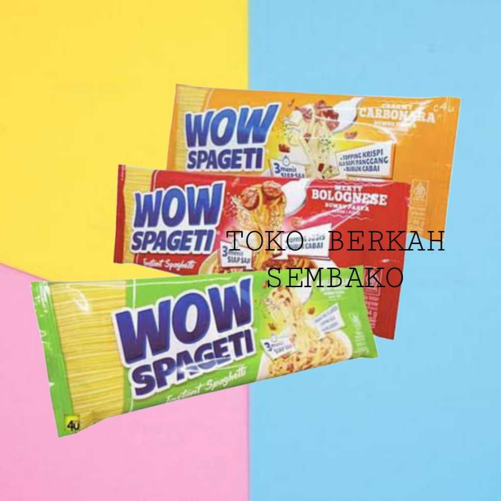 

(1PCS) WOW SPAGETI Instant Spaghetti Carbonara,Bolognese,Aglio Olio