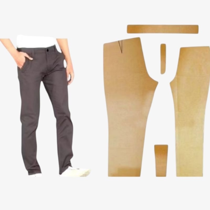 Pola Instan Celana Pria Panjang Dewasa