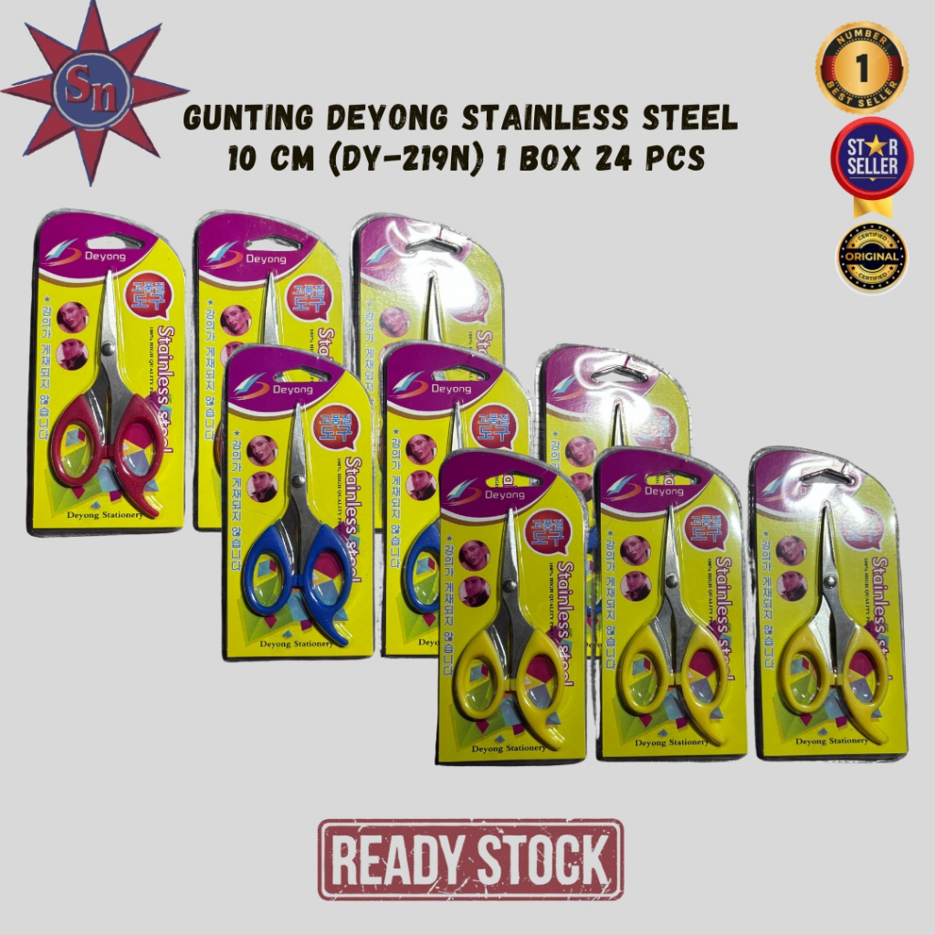 

Gunting Deyong Stainless Steel Random 10 cm (DY-219N) Original Product