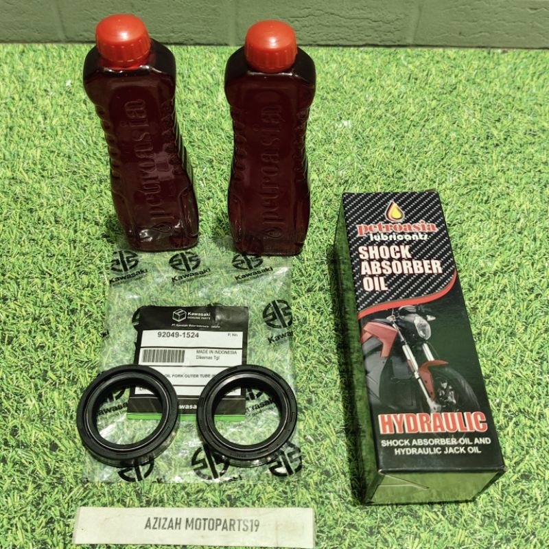 Seal shock Depan+Oli Shock 2Pcs Kawasaki KLX D-Tracer